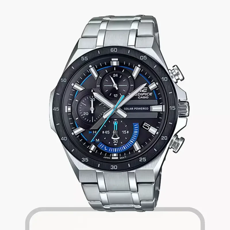 Casio Edifice Chronograph Solar Powered Quartz Men's Watch- EQS-920DB-1BV